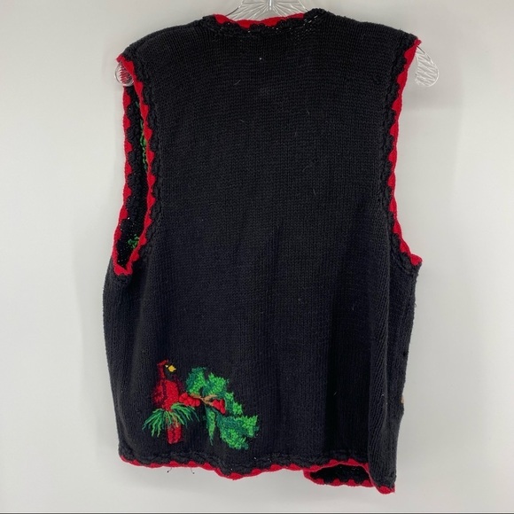Bechamel Medium Partridge Pear Tree Ugly Christmas Vest - Picture 7 of 10